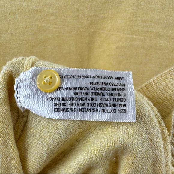 Merona Yellow Button Front Cardigan Size Medium - Picture 8 of 8